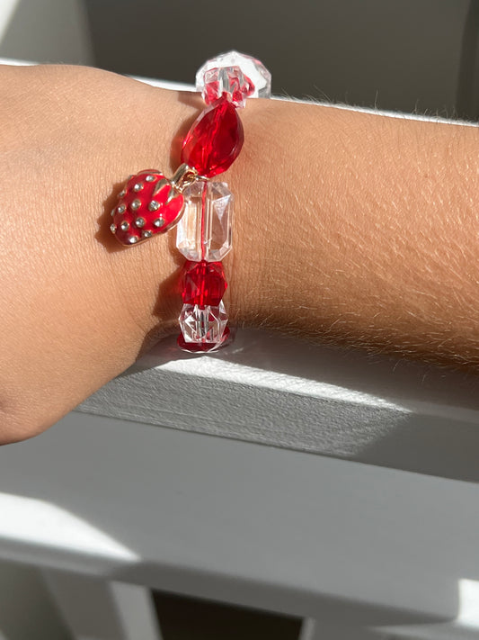Red/White Strawberry Bracelet