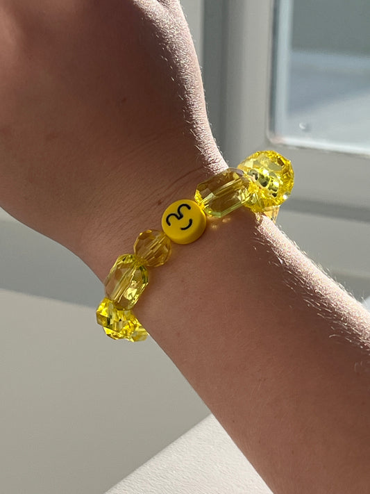 Yellow Smiley Bracelet