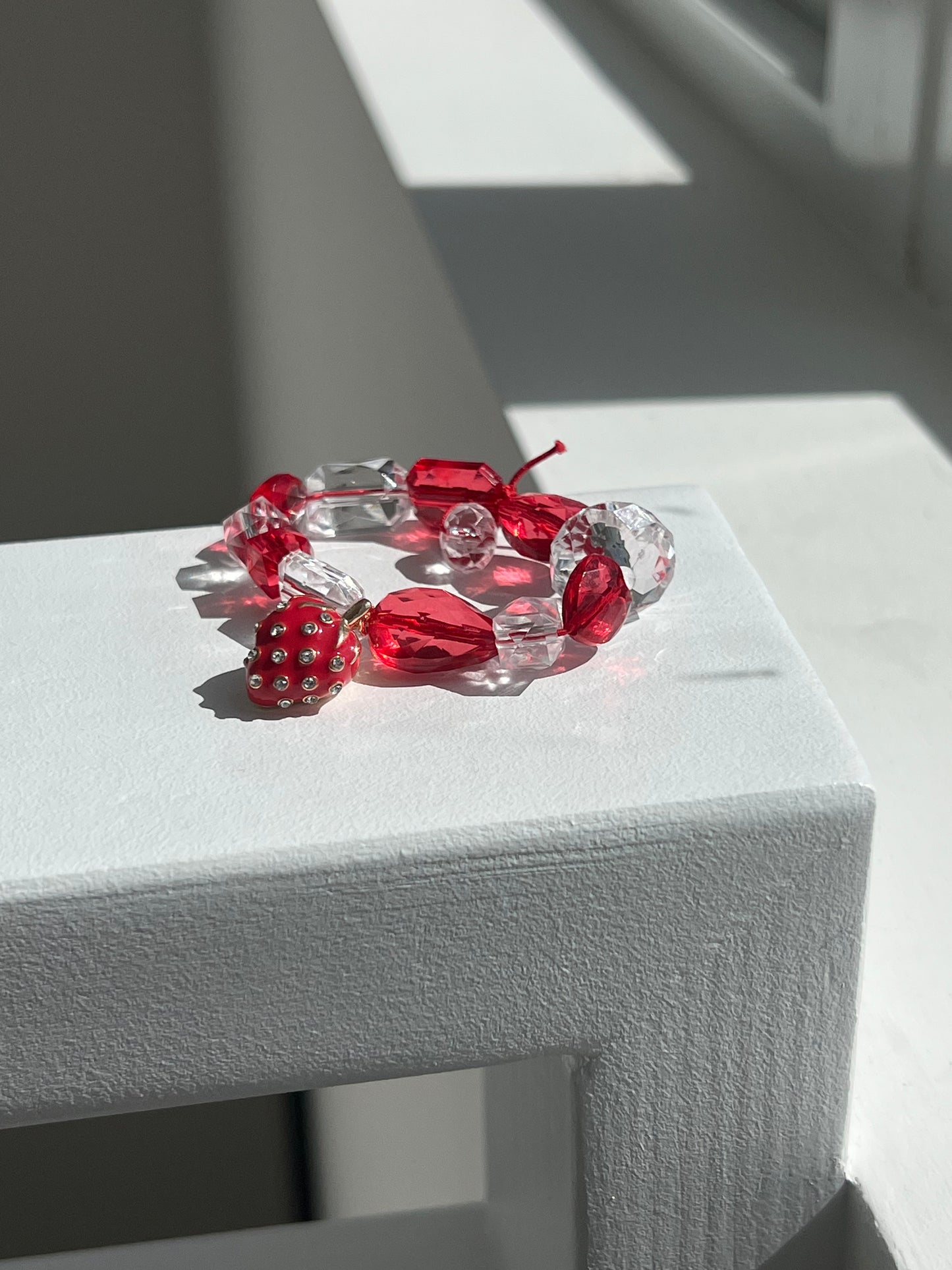 Red/White Strawberry Bracelet