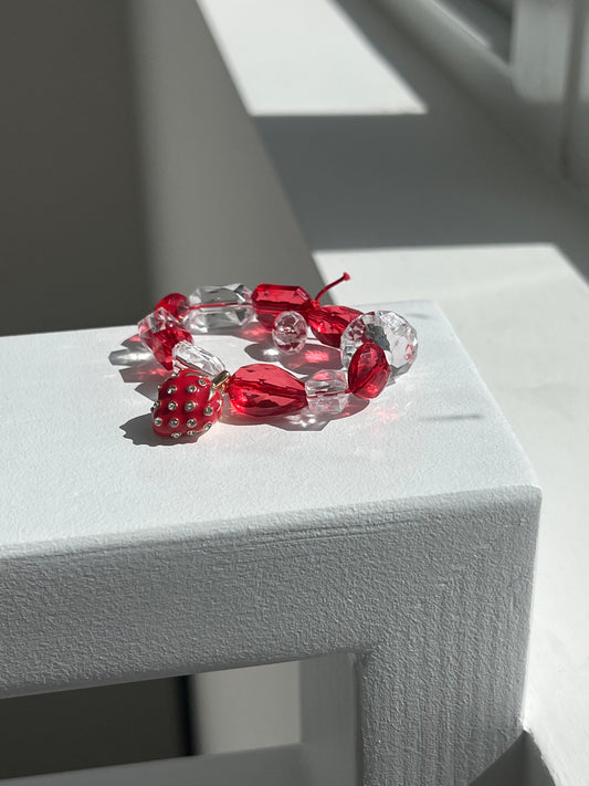 Red/White Strawberry Bracelet