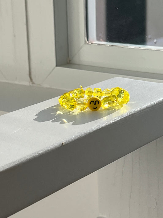Yellow Smiley Bracelet