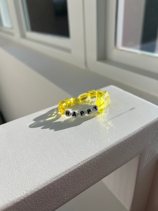 Yellow Happy Bracelet